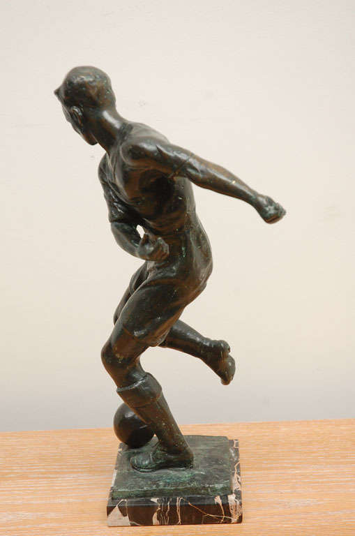 Vintage Bronze Sculpture by Ferdinando Vichi on Marble Base 5