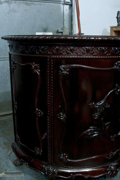 A Georgian Style Demilune Commode 2