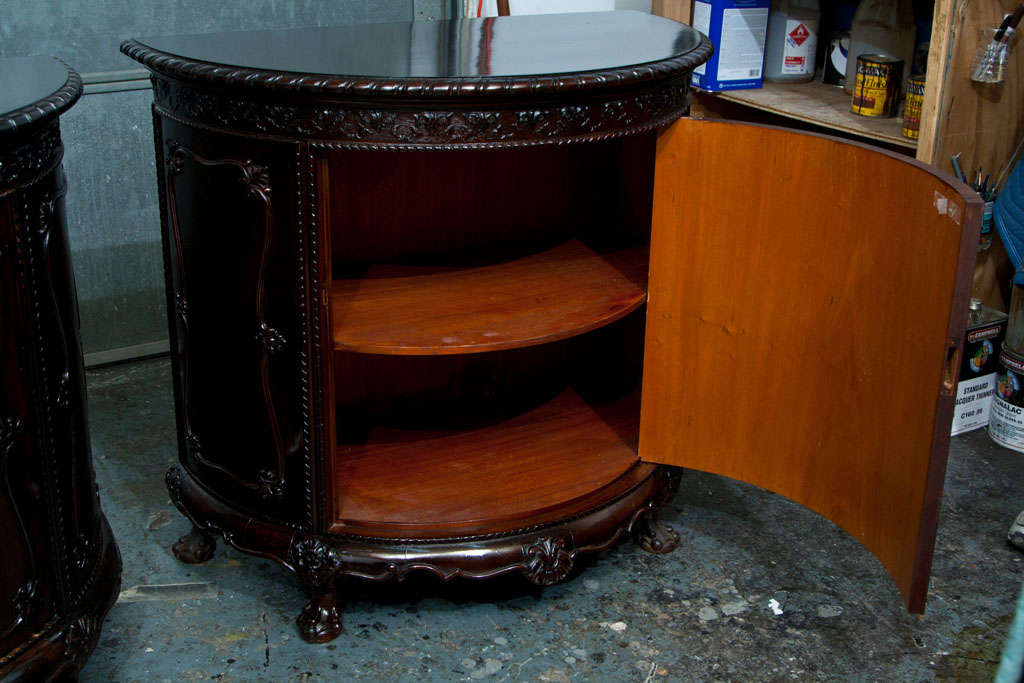 A Georgian Style Demilune Commode 3