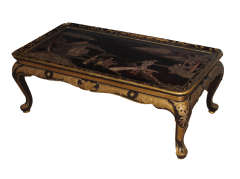 Chinoiserie Low Table with 18th Century Lacquer Top
