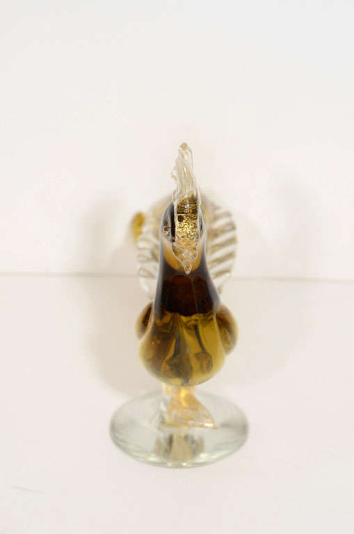 Pair of Murano Glass Pheasants For Sale 1