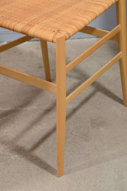 Mid-20th Century Single Gio Ponti Superleggera Dining Chair by Cassina