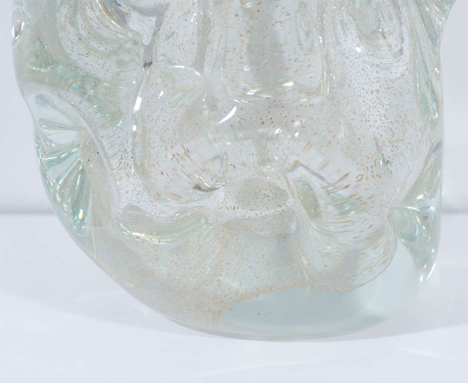 Rare & Important Art Deco Crystal Vase by Thuret In Excellent Condition In New York, NY