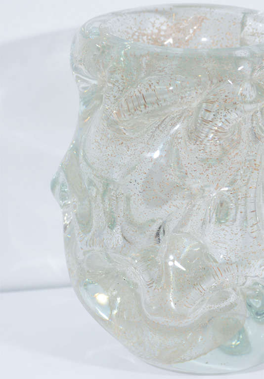 Rare & Important Art Deco Crystal Vase by Thuret 1
