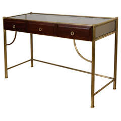 Brass and mirror console