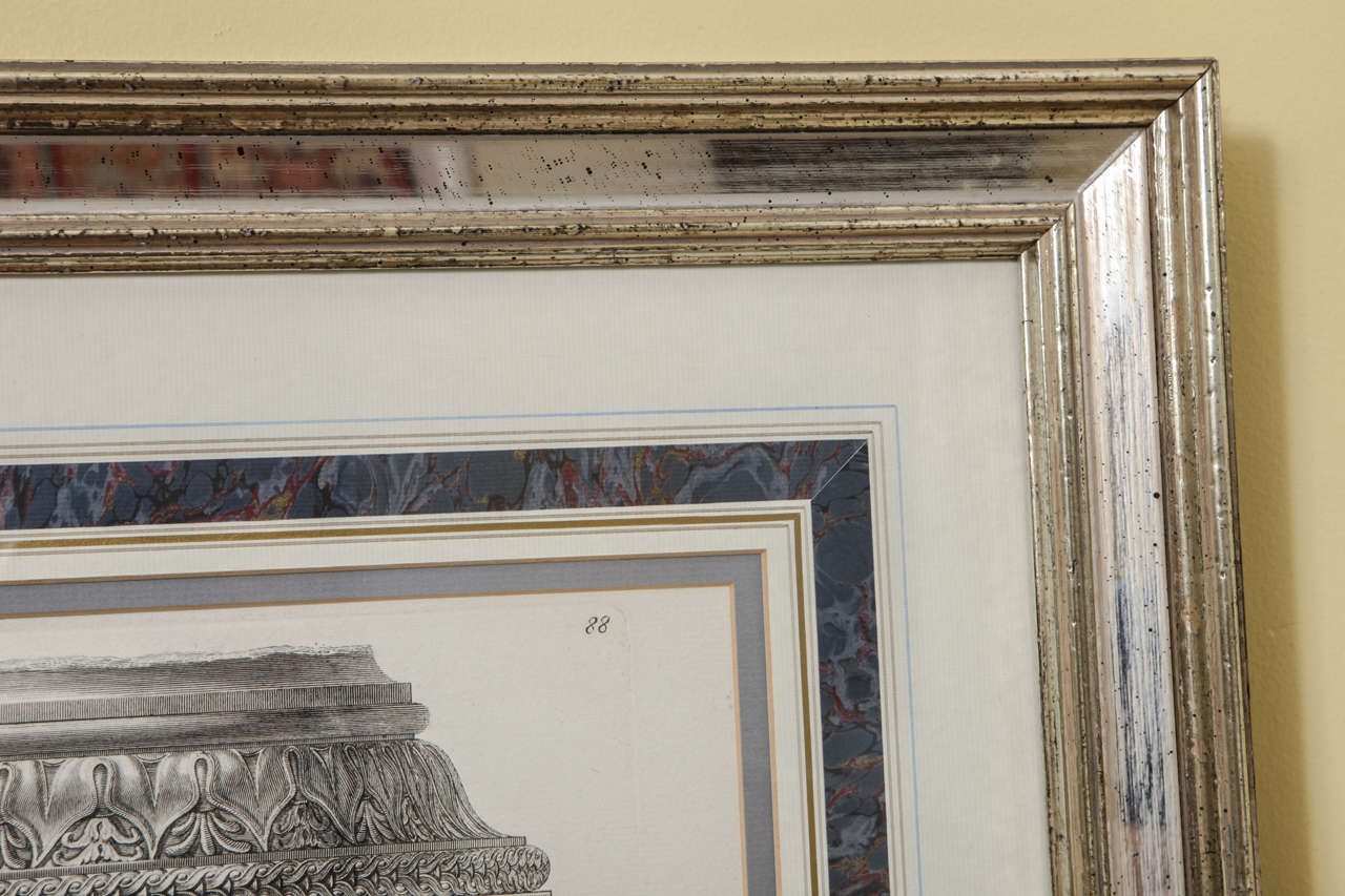 Framed Piranesi Etching of Ornamental Frieze 2