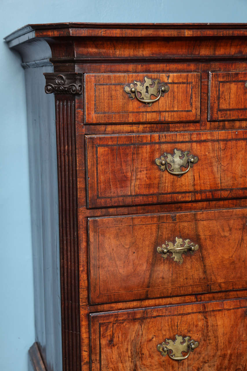 Fine George I Walnut Chest on Chest, circa 1720 3