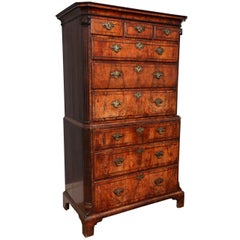 Fine George I Walnut Chest on Chest, circa 1720