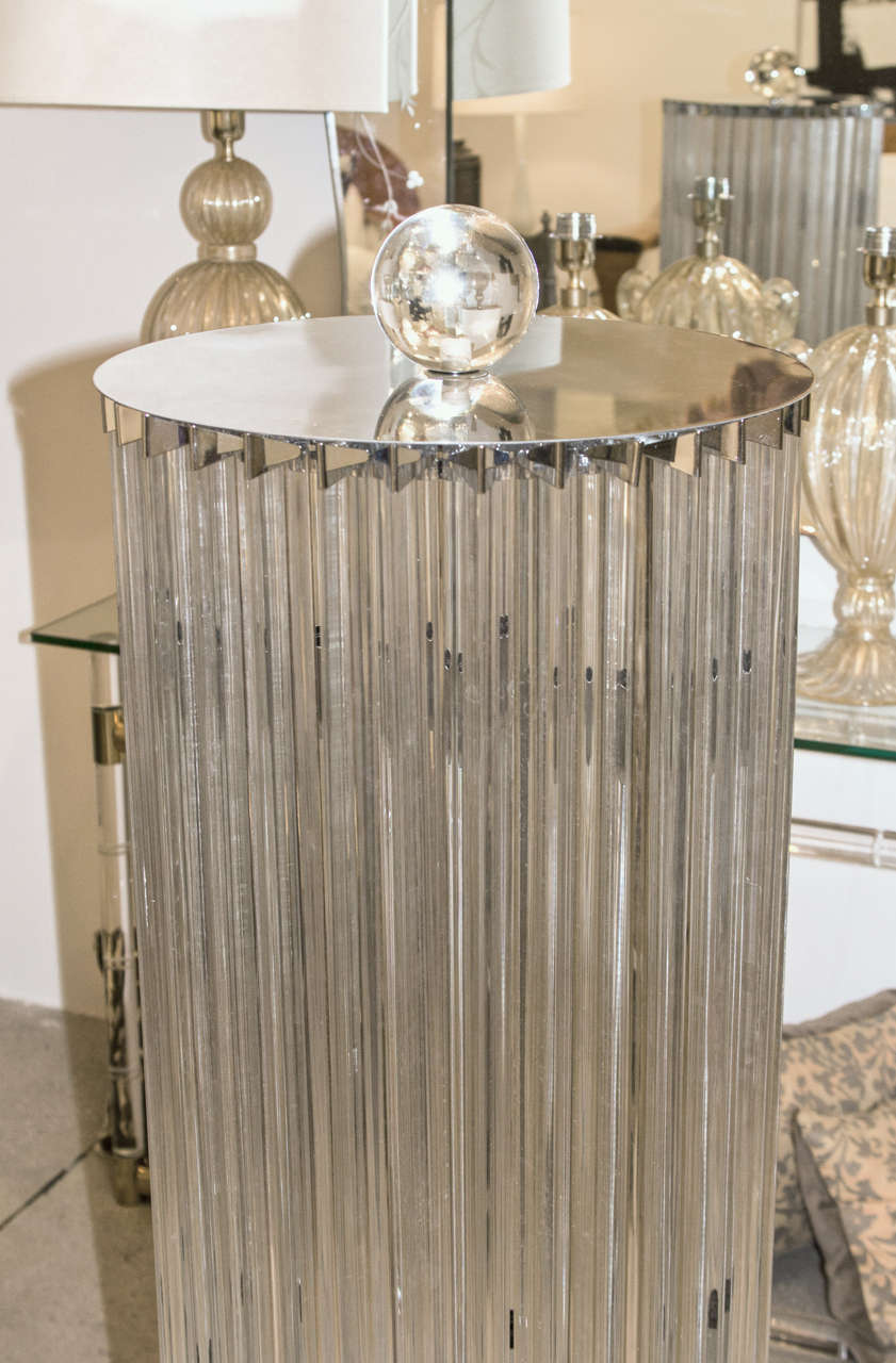 Huge Pair of Venini Style Prism Floor Lamps at 1stDibs