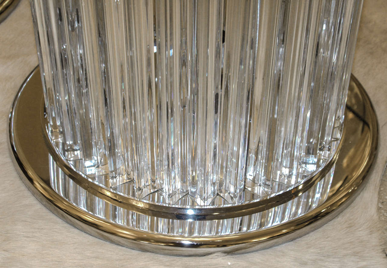 Huge Pair of Venini Style Prism Floor Lamps at 1stDibs