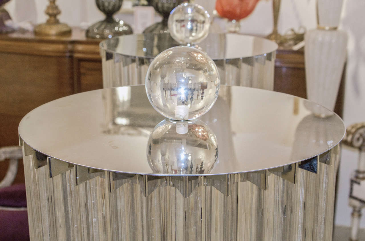 Huge Pair of Venini Style Prism Floor Lamps at 1stDibs