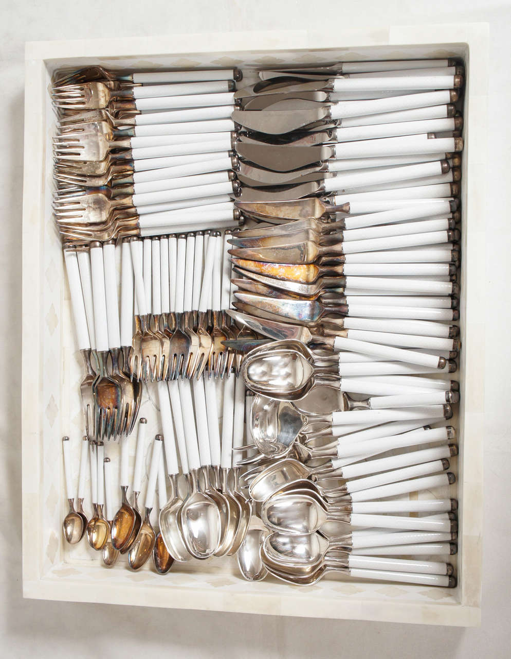 handsome, substantial, incredible!
124 piece flatware set in the 