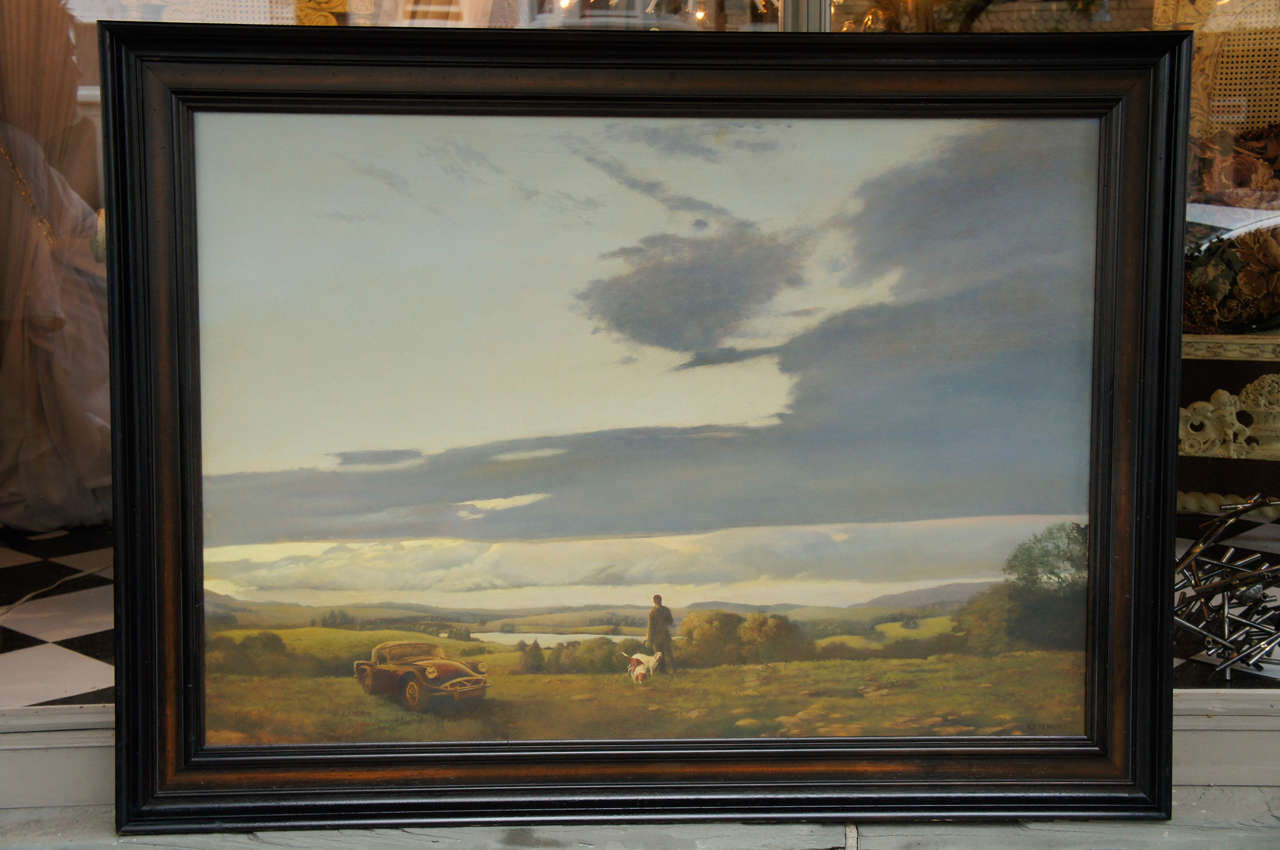 This rather large painting by accomplished painter and interior decorator R. E. Renmark, is entitled 