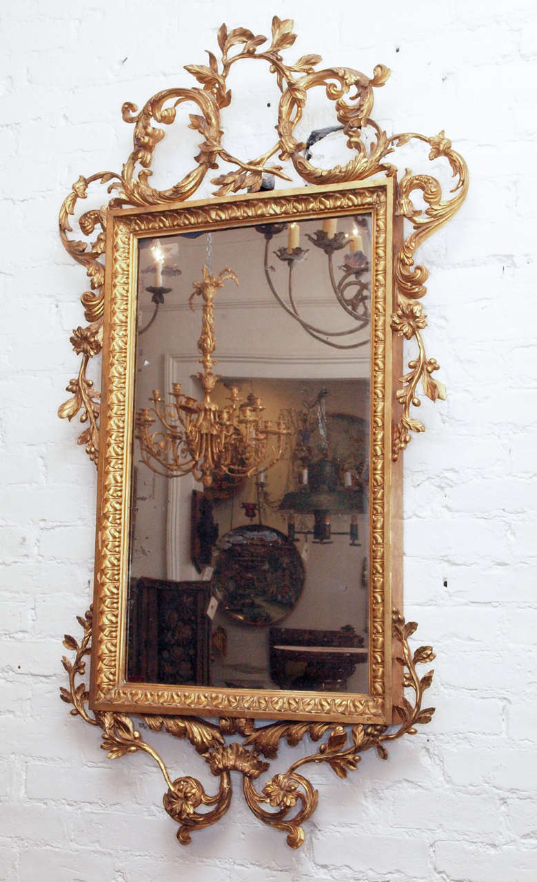 Italian Louis XV GIlt Wood Mirror