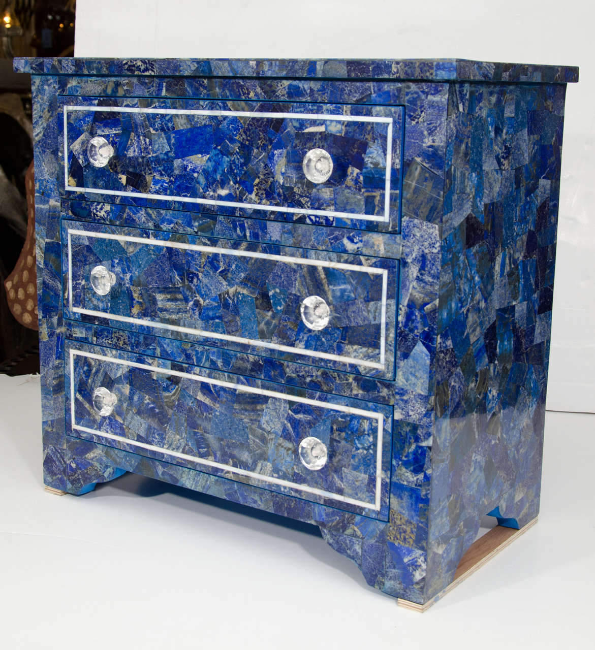 Indian Lapis Lazuli Overlay Side tables