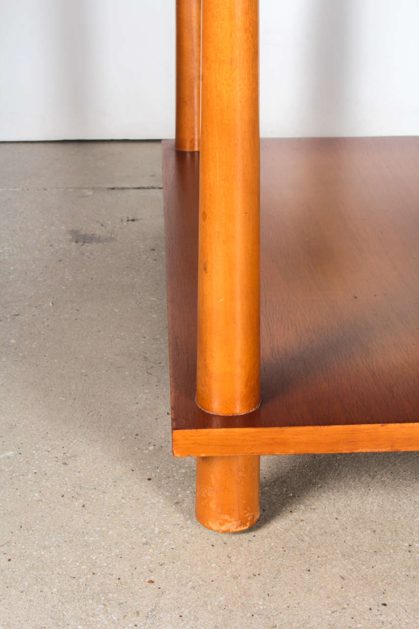 Walnut Reverse Dowel Tables by T. H. Robsjohn Gibbings 1