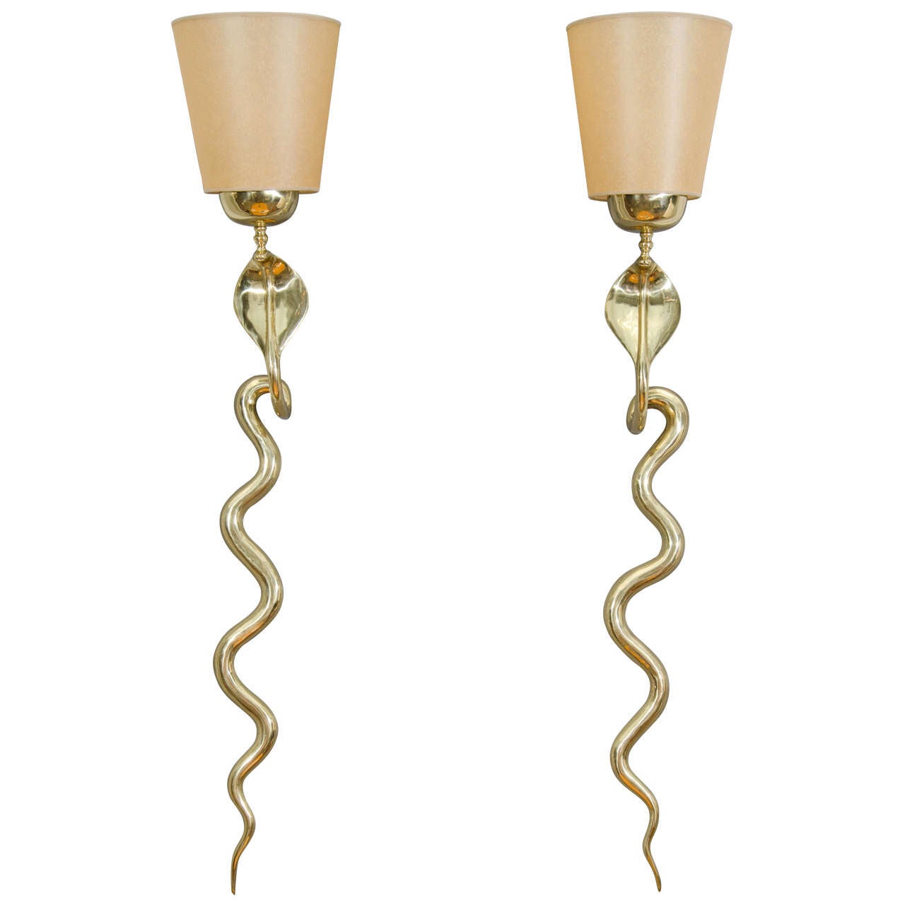 Bronze Cobra Sconces For Sale