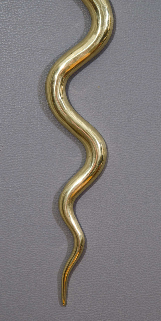 French Bronze Cobra Sconces For Sale