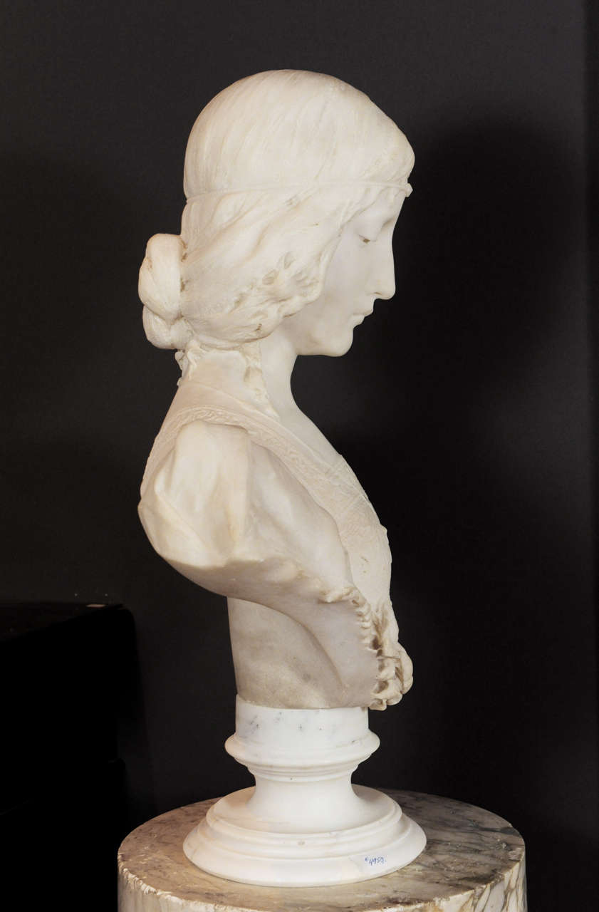 marble bust woman