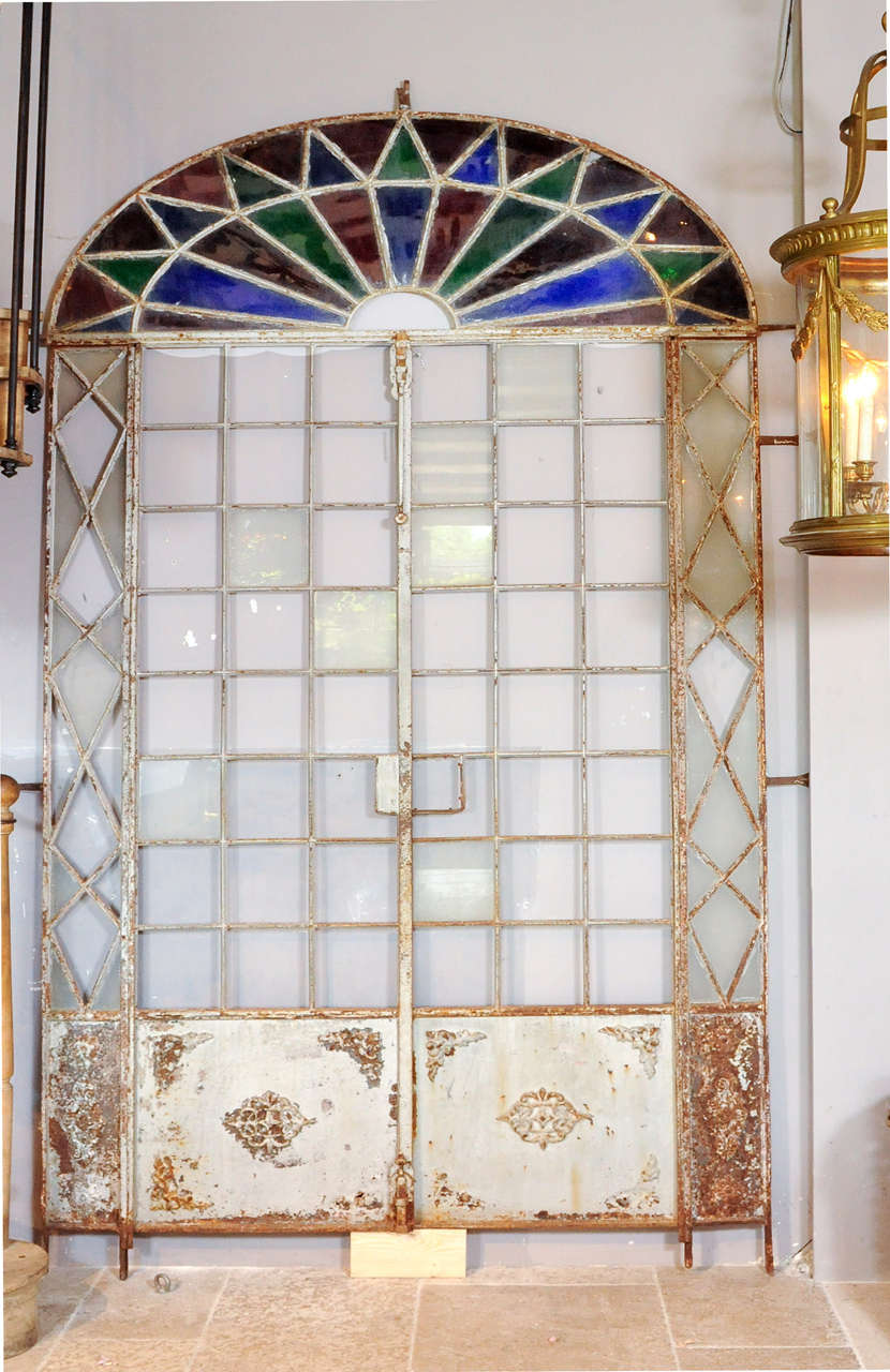 a set of 19th wrought iron greenhouse doors at 1stdibs a set of 19th wrought iron greenhouse doors at 1stdibs
