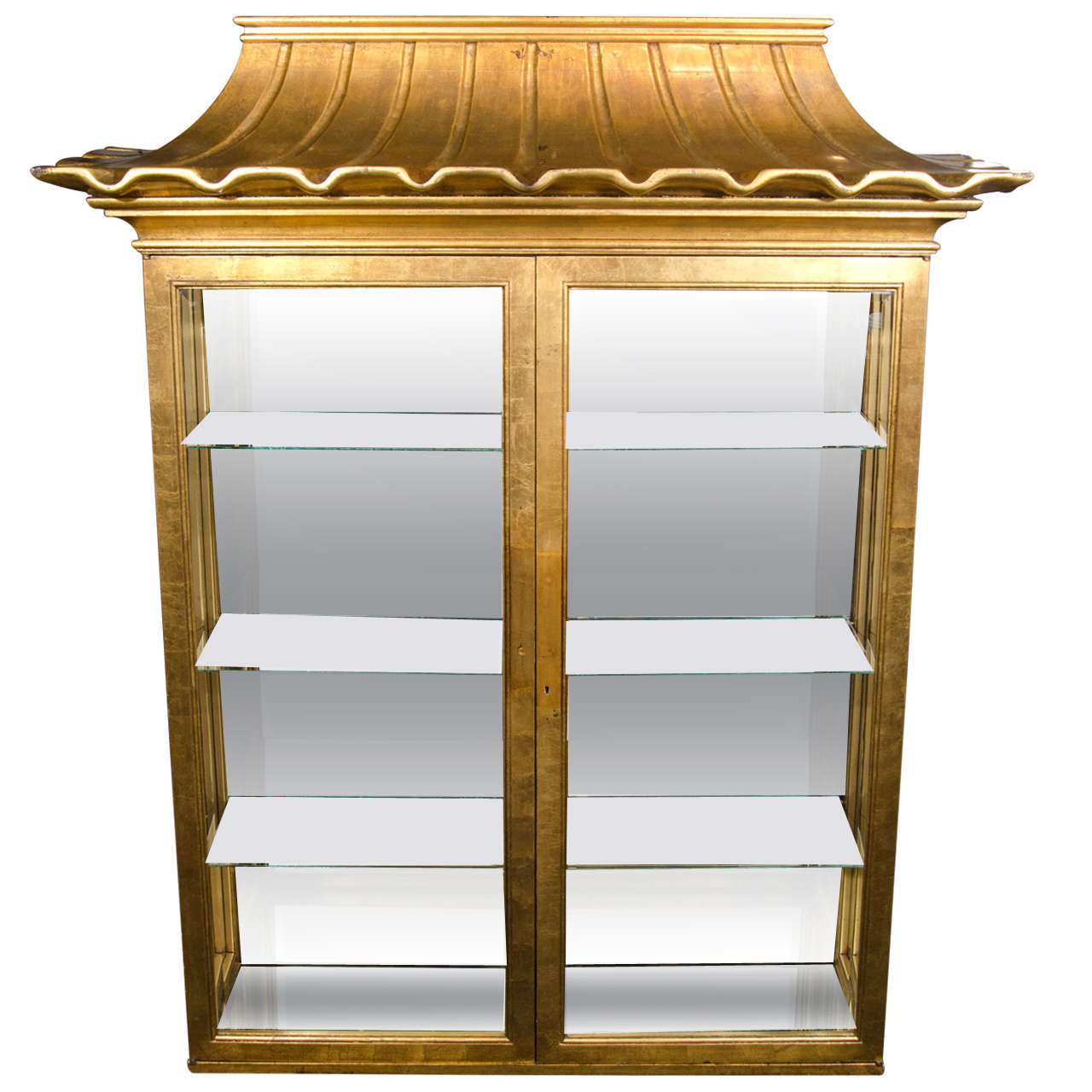 Pagoda Cabinet Vitrine - 2 For Sale on 1stDibs