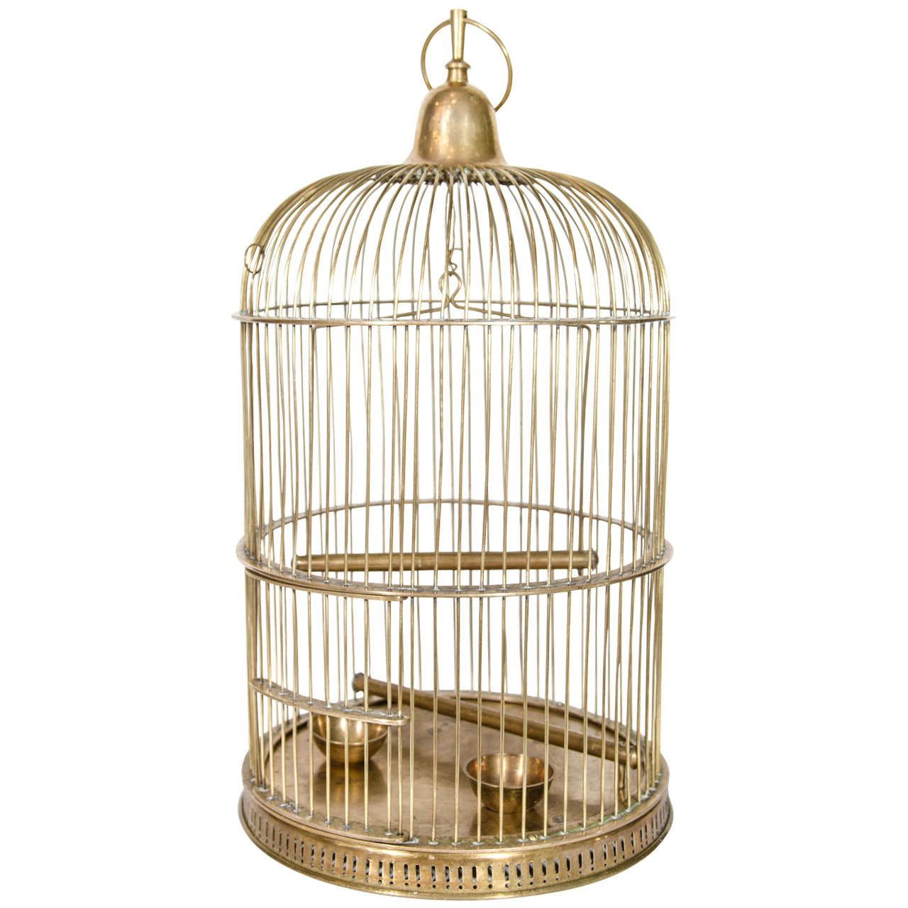 Exceptional Victorian Brass Bird Cage