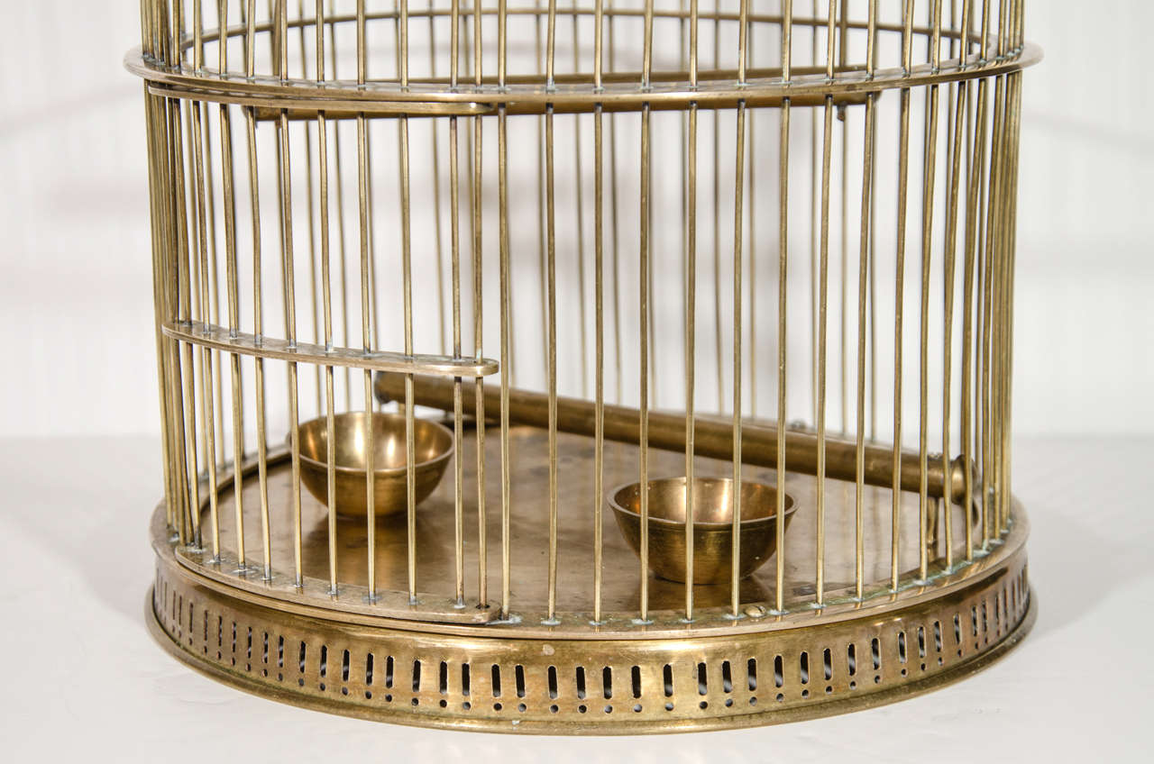 brass birdcage