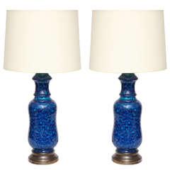 A Pair of 1950
s Italian Ceramic Table Lamps