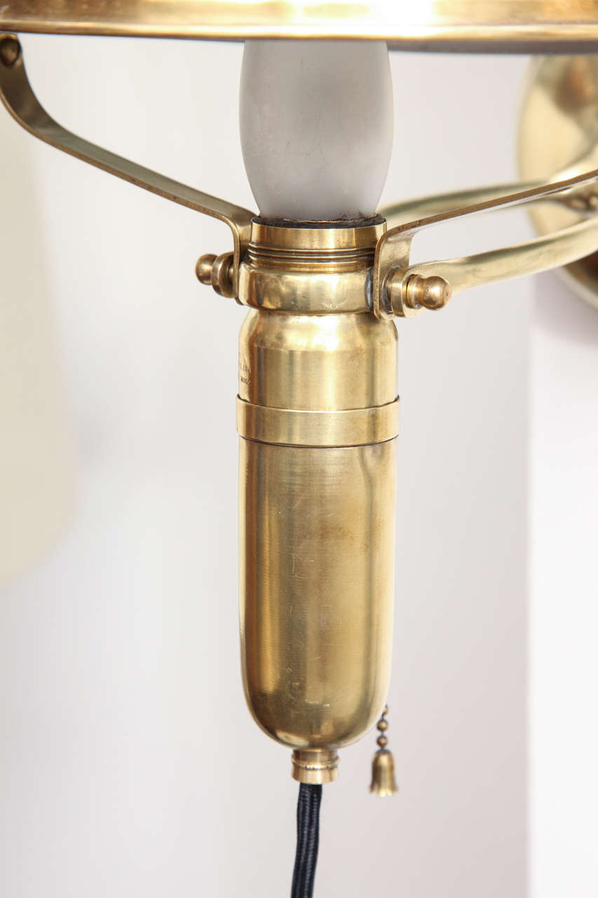 Brass Ships Wall Fixture/Table Lamp Signed er, 1909 at 1stDibs