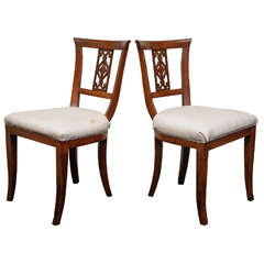 A pair of Italian Directoire Side Chairs