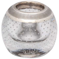 Edwardian Sterling Silver-Mounted Controlled Bubbles Match Striker