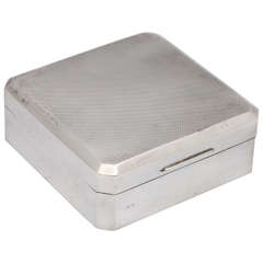 Art Deco Sterling Silver Table Box