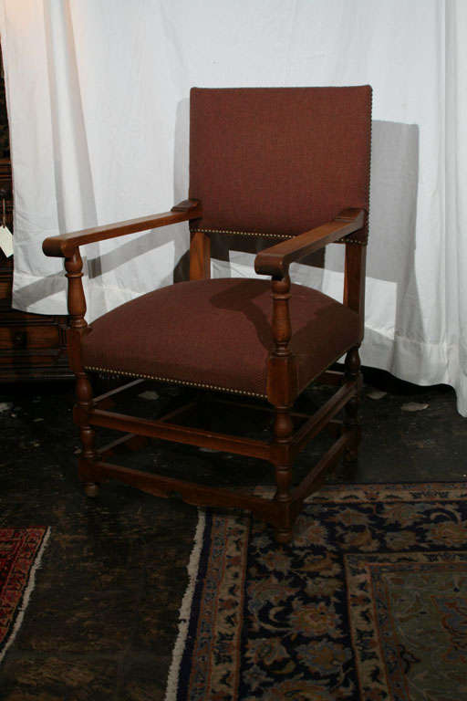 English Oak Arts and Crafts Arm Chair