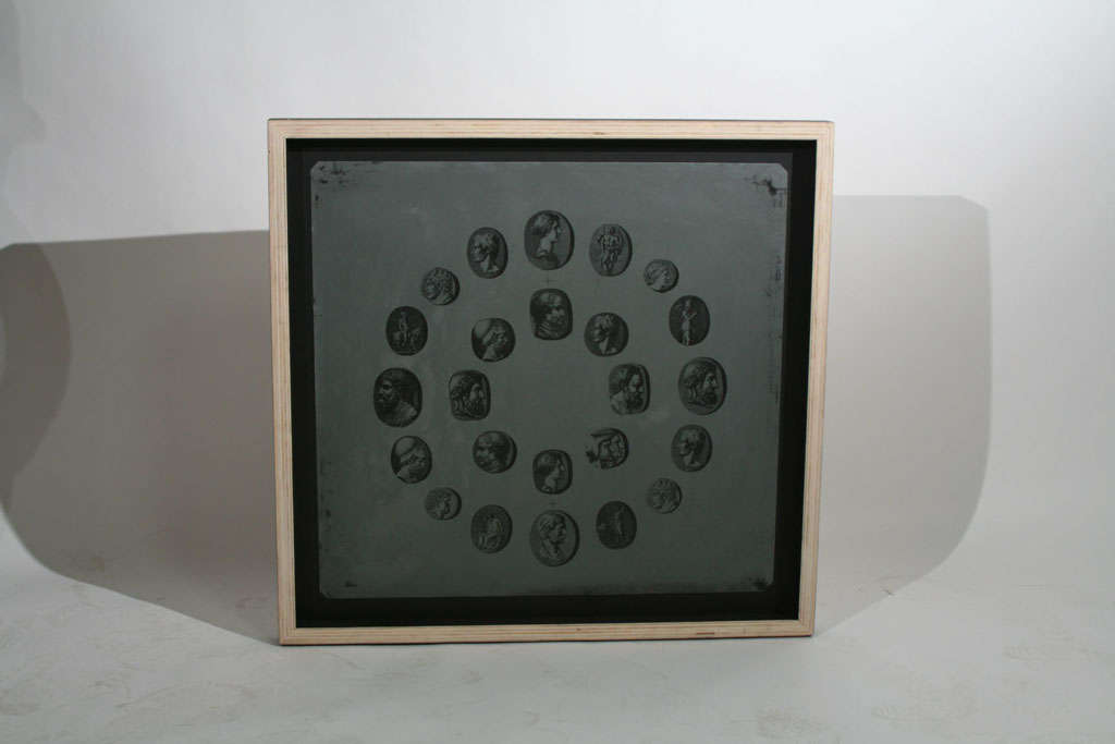 Three Original Fornasetti Zinc Lithograph Plates of Cameos