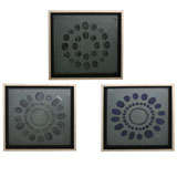 Three Original Fornasetti Zinc Lithograph Plates of Cameos