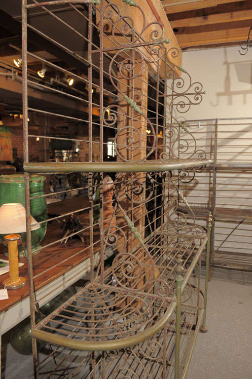 Wrought Iron Antique French Bakery Rack
