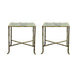 Pair of Maison Bagues Bronze Side Table