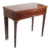 A Swedish Late Gustavian Game Table In Mahogany