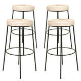 Set of Four French Vintage Stools