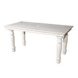 White Marble Table / Bench