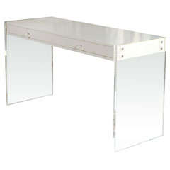 Custom Lucite Lacquered Desk