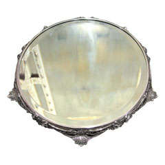 Silver plate mirrored plateau Silver plate mirrored plateau