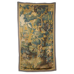 18th Century Aubusson Tapestry Fragment with Birds & Foliage