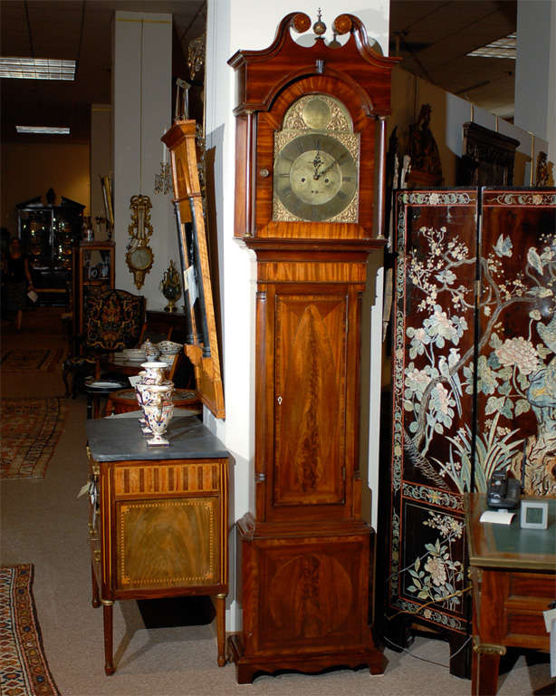 18th century Tallcase Mahogany Clock, England