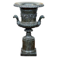 19th Century Italian Marble Urn on Socle