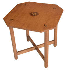 English Inlaid Arts & Crafts Low Table