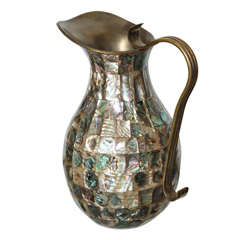 Abalone Inlaid Pitcher Abalone Inlaid Pitcher