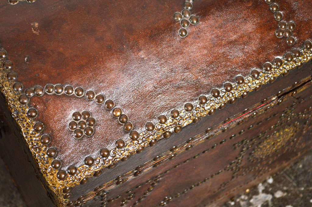 An Eighteenth Century Leather Cassone 3