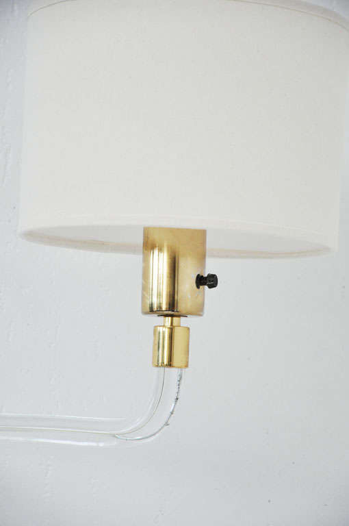 Lucite Wall Lamps by Peter Hamburger for Knoll In Excellent Condition In Chicago, IL