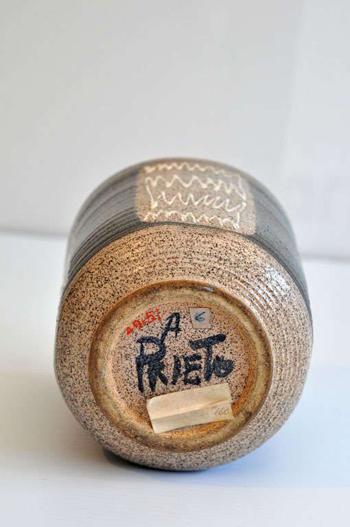 Mid-20th Century Antonio Prieto Ceramic Vase